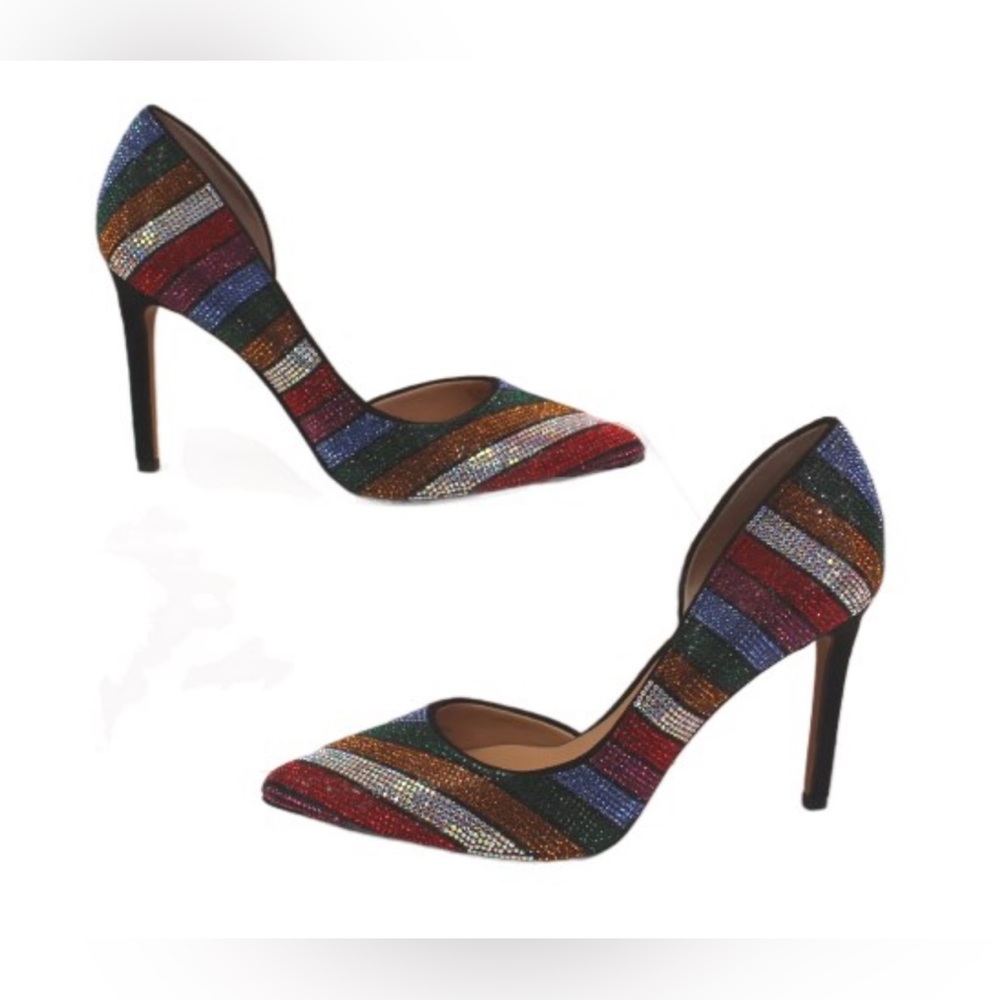 INC International Concepts- D'Orsay Pump,Rainbow Pattern (Size 6.5 Women) [1888